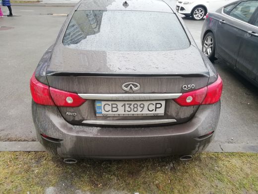 Спойлер багажника (шабля, лип спойлер) Infiniti Q50 2013 р.в. Інфініті до50