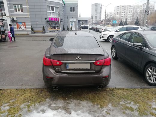 Спойлер багажника (шабля, лип спойлер) Infiniti Q50 2013 р.в. Інфініті до50