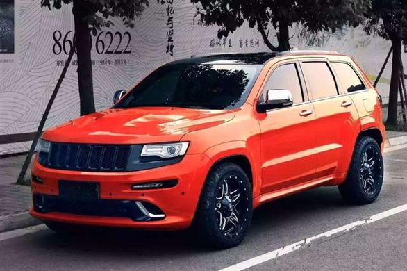 Тюнинг обвес Jeep Grand Cherokee 2014-2016 г.в. в стиль SRT, Черный, Jeep, Комплект обвеса, Требуется, Полипропилен, Grand Cherokee, Новое, На штатные места, GRAND CHEROKEE IV (WK, WK2) 2010-