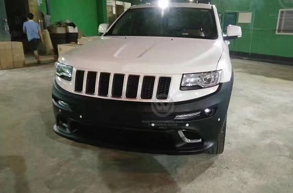 Тюнинг обвес Jeep Grand Cherokee 2014-2016 г.в. в стиль SRT, Черный, Jeep, Комплект обвеса, Требуется, Полипропилен, Grand Cherokee, Новое, На штатные места, GRAND CHEROKEE IV (WK, WK2) 2010-