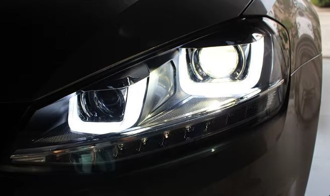 Передние тюнинг лед фары для Volkswagen Golf 7 2012-2019 г.в. Гольф 7, Volkswagen, Альтернативная оптика, Golf, Новое, На штатные места, GOLF VII (5G1) 2012-
