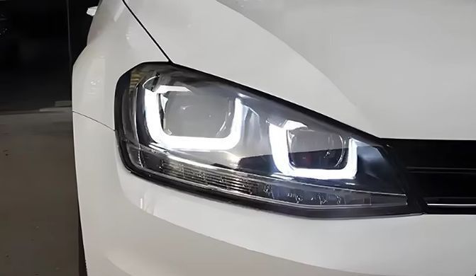 Передние тюнинг лед фары для Volkswagen Golf 7 2012-2019 г.в. Гольф 7, Volkswagen, Альтернативная оптика, Golf, Новое, На штатные места, GOLF VII (5G1) 2012-