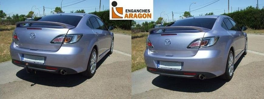 Прицепное устройство (Фаркоп) со съемным крюком MAZDA 6 хетчбек/седан/универсал 2008+ г.в.