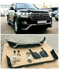 Накладки на бампера Toyota Land Cruiser 200 2016+ г.в. в стиле Middle East