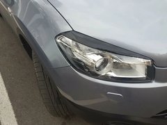 Вії на фари Nissan Qashqai 2010-2013 р.в. рестайлінг, Серый грунт (под покраску), Nissan, Декоративные накладки, Требуется, Стекловолокно, Qashqai, Новое, На штатные места, QASHQAI / QASHQAI +2 (J10, JJ10) 2007-