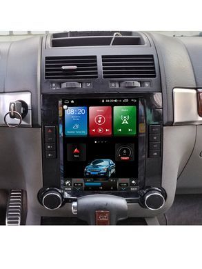 Магнітола в стилі Тесла для Volkswagen VW Touareg 2002 &ndash; 2010 р.в. Волксваген Туарег, Автомагнитола, Volkswagen, Touareg, Новое, На штатные места, TOUAREG (7LA, 7L6, 7L7) 2002-2010
