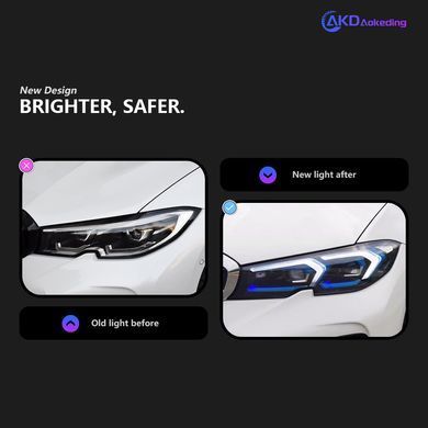 Передние тюнинг лед фары BMW G20 2018-2022 г.в. БМВ Г20, BMW, 3-Series, Новое, На штатные места