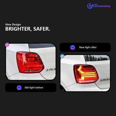 Задние тюнинг лед фонари Volkswagen Polo 2010-2018 г.в. Волксваген Поло, Volkswagen, Альтернативная оптика, Polo, Новое, На штатные места, POLO Sedan (612, 602) 2010-