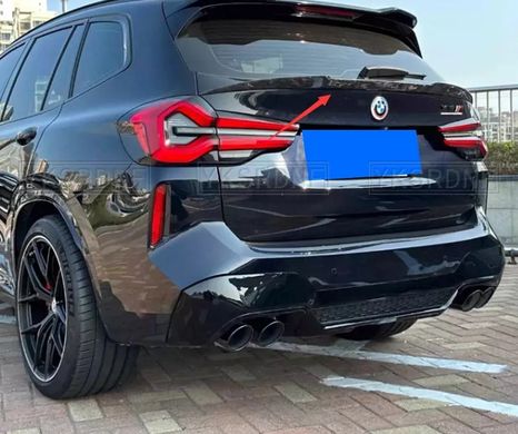 Спойлер кришки багажника BMW X3 G01 X3M iX3 G08 2018 2019 2020 2021 2022 стиль M4, Черный, Зовнішній тюнінг, BMW, Спойлер, Не требуется, ABS-пластик, X3, Новое, На штатные места, X3 (G01) 2017-