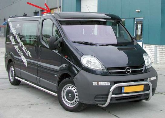 Спойлер козырек лобового стекла солнцезащитный Opel Vivaro