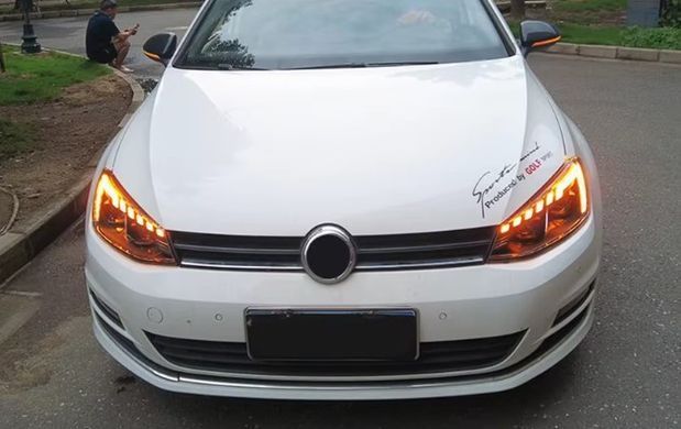 Передние тюнинг лед фары для Volkswagen Golf 7 2012-2019 г.в. Гольф 7, Volkswagen, Альтернативная оптика, Golf, Новое, На штатные места, GOLF VII (5G1) 2012-