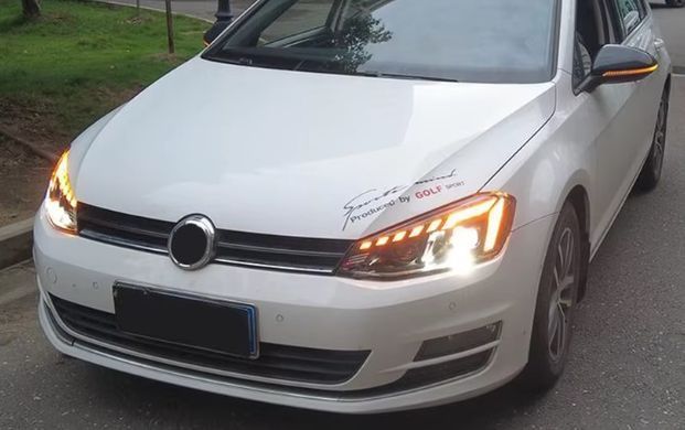 Передние тюнинг лед фары для Volkswagen Golf 7 2012-2019 г.в. Гольф 7, Volkswagen, Альтернативная оптика, Golf, Новое, На штатные места, GOLF VII (5G1) 2012-