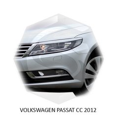 Реснички на фары Volkswagen PASSAT CC 2012+ г.в. Пасат СС, Серый грунт (под покраску), Volkswagen, Декоративные накладки, Требуется, ABS-пластик, Passat, Новое, PASSAT CC