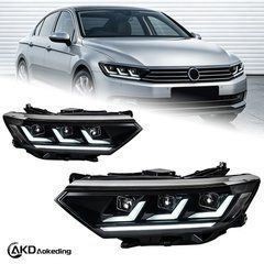 Передние тюнинг лед фары для Volkswagen Passat B8 Европа 2016-2020 г.в. Волксваген Б8, Volkswagen, Альтернативная оптика, Passat, Новое, На штатные места