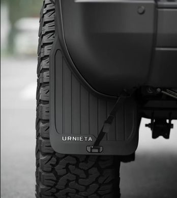 Широкі бризковики Urnieta для Toyota Prado LC250 2024 р.в. Прадо 250, Черный