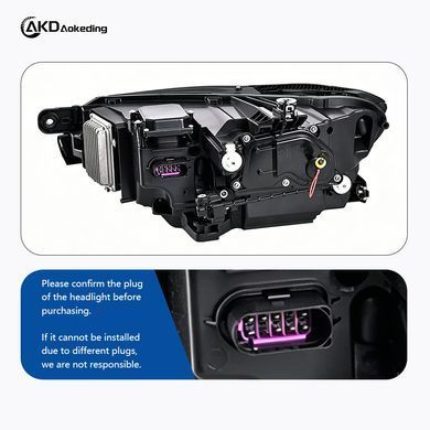 Передние тюнинг лед фары для Volkswagen Passat B8 Европа 2016-2020 г.в. Волксваген Б8, Volkswagen, Альтернативная оптика, Passat, Новое, На штатные места