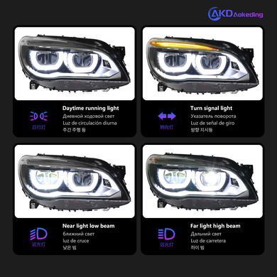 Передні тюнінг лед фари BMW 7-серії F01 F02 2009-2015 р.в. Бмв 7 Ф01, BMW, Альтернативная оптика, 7-Series, Новое, На штатные места, 7 (F01) 2009-2015