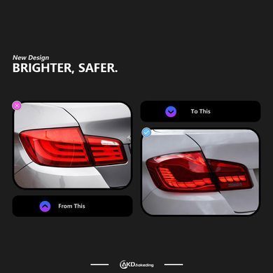 Задні тюнінг лед фонарі BMW 5 серии F10 2011-2017 р.в. БМВ 5 Ф10, BMW, Альтернативная оптика, 5-Series, Новое, На штатные места, 5 (F10, F18) 2010-