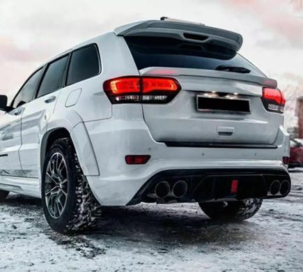 Спойлер верхний крышки багажника Jeep Grand Cherokee 2013-2020 г.в. Гранд Чероки, Черный, Внешний Тюнинг, Jeep, Спойлер, По желанию, ABS-пластик, Grand Cherokee, Новое, На штатные места, GRAND CHEROKEE IV (WK, WK2) 2010-