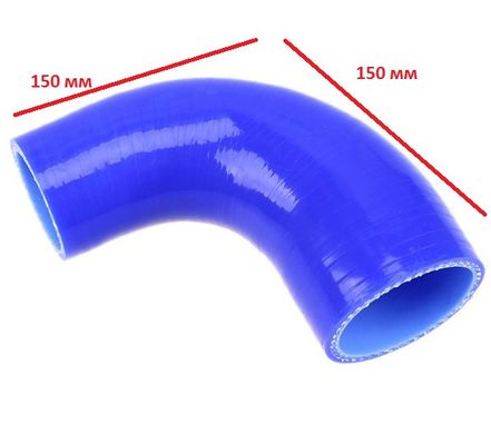 Силиконовый патрубок 90 градусов d12мм длина 15\15см, Силиконовые патрубки, Силикон, Универсальное, Новое, На штатные места