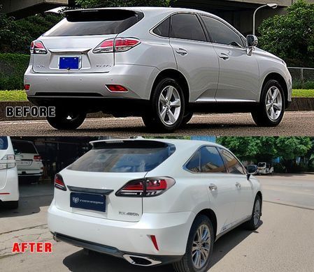 Рестайлінг обвіс Lexus RX 2013-2015 р.в. у стилі 2020+, Зовнішній тюнінг, Lexus, Передний бампер, Требуется, Полипропилен, RX, Новое, На штатные места, RX (AGL, GGL, GYL) 2008-
