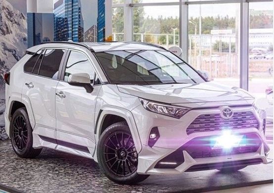 Тюнинг обвес Toyota RAV4 2019+ г.в. в стиле TRD, Toyota, Комплект обвеса, Требуется, Полипропилен, RAV4, Новое, На штатные места, RAV4 V ( 2019- )