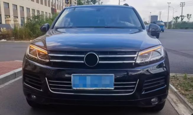 Передние лед фары для Volkswagen Touareg 2011-2014 г.в. Туарег, Черный, Volkswagen, Альтернативная оптика, Touareg, Новое, TOUAREG (7P5) 2010-