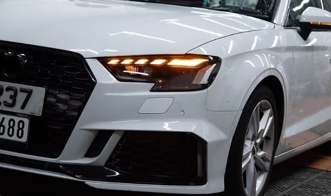 Передние лед фары для Audi A3 рестайлинг 2017-2020 г.в. Ауди А3, Audi, Альтернативная оптика, A3, Новое, На штатные места, A3 (8V1) 2012-