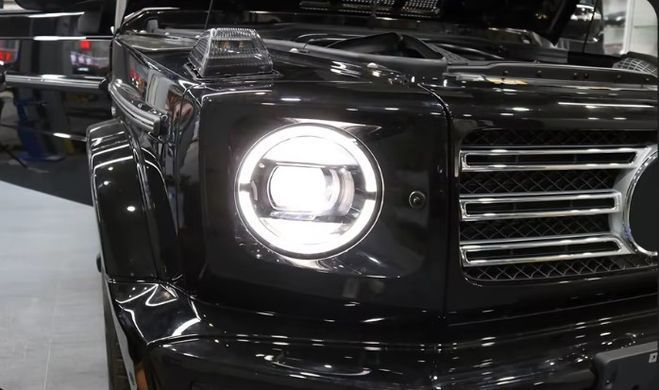 Передние тюнинг лед фары Mercedes G463 G55 G63 G500 2007-2018 г.в., Mercedes, Альтернативная оптика, G-Class, Новое, На штатные места, G-KLASSE (W463) 1989-