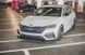 Накладка на передний бампер сплиттер Skoda Octavia RS 2020+ г.в. Шкода Октавиа, Черный, Внешний Тюнинг, Skoda, Накладка на передний бампер, Не требуется, ABS-пластик, Octavia, Новое, На штатные места, Octavia 2020-