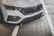 Накладка на передний бампер сплиттер Skoda Octavia RS 2020+ г.в. Шкода Октавиа, Черный, Внешний Тюнинг, Skoda, Накладка на передний бампер, Не требуется, ABS-пластик, Octavia, Новое, На штатные места, Octavia 2020-