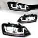 Передние лед фары для Volkswagen Polo 2009-2016 г.в. Волксваген Поло, Черный