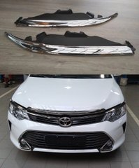 Реснички накладки на фары Toyota Camry V55 2014-2017 г.в. Камри 55, Toyota, Не требуется, ABS-пластик, Camry, Новое, На штатные места, CAMRY (V55) 2014-, Накладки на переднюю оптику