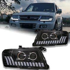 Передние лед фары для Mitsubishi Pajero V73 1999-2006 г.в. Митсубиси Паджеро, Mitsubishi, Альтернативная оптика, Pajero, Новое, На штатные места, PAJERO III (V7_W, V6_W) 2000-2007