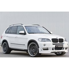 Передний бампер для BMW X5 E70 2007-2013 г.в. в стиле Hamann Flash, Серый грунт (под покраску), BMW, Передний бампер, Требуется, Стеклопластик, X5, Новое, На штатные места, X5 (E70) 2007-2012