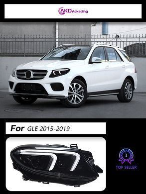 Передние лед фары для Mercedes-Benz GLE 2015-2019 г.в. Мерседес ГЛЕ, Mercedes, Альтернативная оптика, GLE, Новое, На штатные места, GLE-Klass
