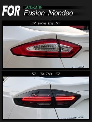 Задние тюнинг лед фонари Ford Fusion \ Mondeo 2013-2016 г.в. Форд Фьюжн \ Мондео, Ford, Альтернативная оптика, Fusion, Новое, На штатные места