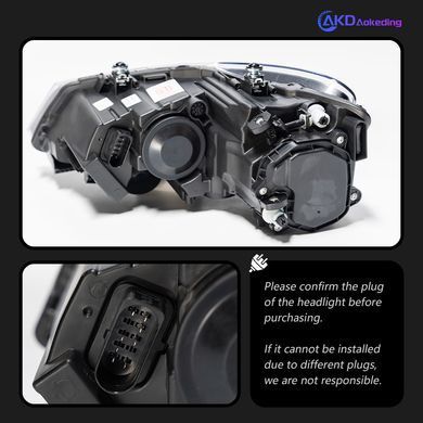 Передні лед фари для Volkswagen Polo 2009-2016 р.в. Волксваген Поло, Черный