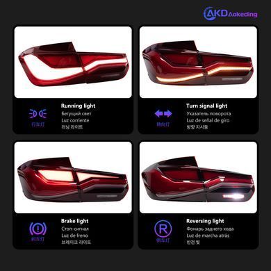 Задние фонари для BMW 3 серии F30 2012-2018 г.в. БМВ Ф30, Внешний Тюнинг, BMW, Альтернативная оптика, 3-Series, Новое, На штатные места, 3 (F30, F35, F80) 2011-