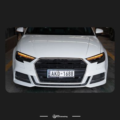 Передние лед фары для Audi A3 рестайлинг 2017-2020 г.в. Ауди А3, Audi, Альтернативная оптика, A3, Новое, На штатные места, A3 (8V1) 2012-