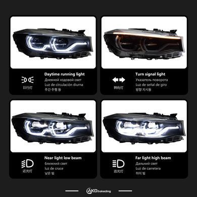 Передние тюнинг лед фары для BMW F34 3 Series GT 2013-2020 г.в. БМВ ГТ