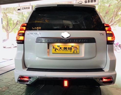 Тюнінг обвіс Toyota Prado 150 2018-2023 р.в. стиль Wald, Серый грунт (под покраску), Toyota, Комплект обвеса, Требуется, Полипропилен, Prado, Новое, На штатные места, LAND CRUISER PRADO 2018-