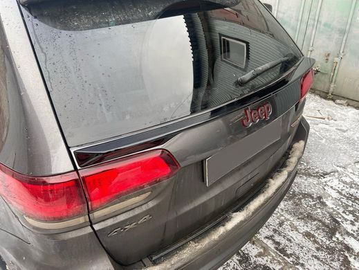 Спойлер нижній кришки багажника Jeep Grand Cherokee 2013-2020 р.в. Гранд Черокі, Черный, Зовнішній тюнінг, Jeep, Спойлер, По желанию, ABS-пластик, Grand Cherokee, Новое, На штатные места, GRAND CHEROKEE IV (WK, WK2) 2010-