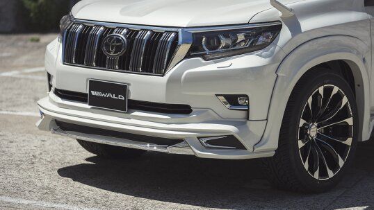 Тюнінг обвіс Toyota Prado 150 2018-2023 р.в. стиль Wald, Серый грунт (под покраску), Toyota, Комплект обвеса, Требуется, Полипропилен, Prado, Новое, На штатные места, LAND CRUISER PRADO 2018-