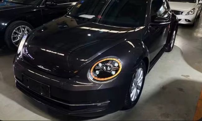 Передні тюнинг лед фари для Volkswagen Beetle 2013-2017 г.в. Волксваген Битл, Volkswagen, Альтернативная оптика, Новое, На штатные места