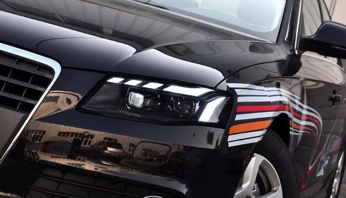 Передні лед фари Audi A4 B8 дорестайлинг 2007-2012 р.в. Ауди А4 Б8, Audi, A4, Новое, На штатные места, A4 (8K2, B8) 2007-