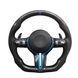 Карбоновый руль М-серии для BMW F01 F02 F06 F07 F10 F11 F12 F13 F14 F15 F16 F22 F30 F31 F32 F33 F34 F80, Черный, Детали салона, BMW, Натуральная кожа, Новое, На штатные места