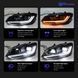 Передні лед фари для Volkswagen Polo 2009-2016 р.в. Волксваген Поло, Черный