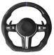 Карбоновый руль М-серии для BMW F01 F02 F06 F07 F10 F11 F12 F13 F14 F15 F16 F22 F30 F31 F32 F33 F34 F80, Черный, Детали салона, BMW, Натуральная кожа, Новое, На штатные места