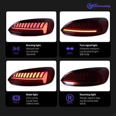 Задние тюнинг лед фонари Volkswagen Scirocco 2009-2016 г.в. Волксваген Скирокко, Volkswagen, Альтернативная оптика, Scirocco, Новое, На штатные места